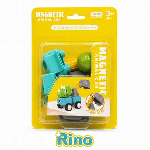 Magnetic Animal Car Building Toy – 6 Designs — alternate view