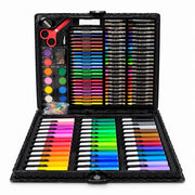 Open 150-piece art set showing supplies