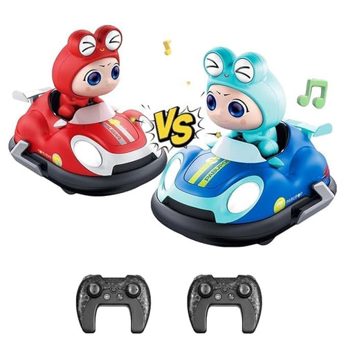 2 Pack Remote Control Bumper Cars Set