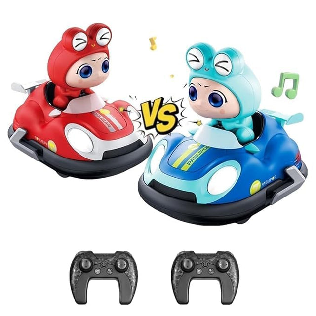 2 Pack Remote Control Bumper Cars Set