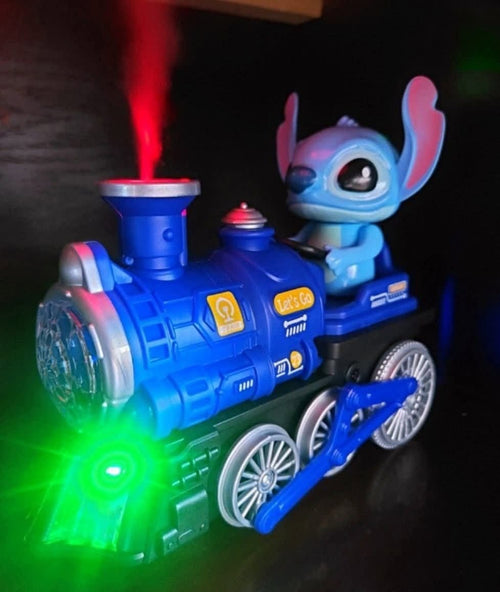 Stitch Electric Spray Train Toy with Lights & Sound — alternate view