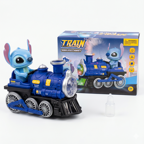 Stitch Electric Spray Train Toy with Lights & Sound