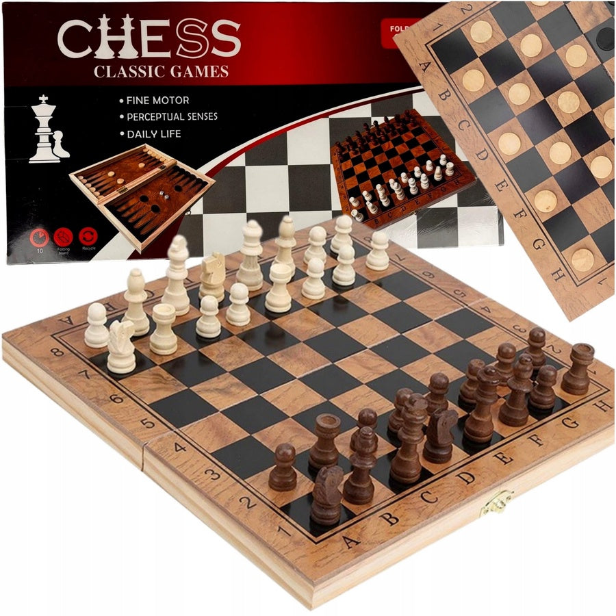 Classic Chess & Backgammon Board Game