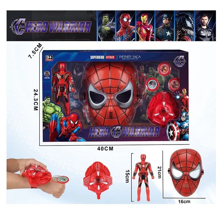 Hero Warrior Superhero Play Set with Mask & Launcher