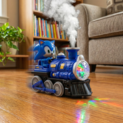Sonic Electric Spray Train Toy with Lights & Sound