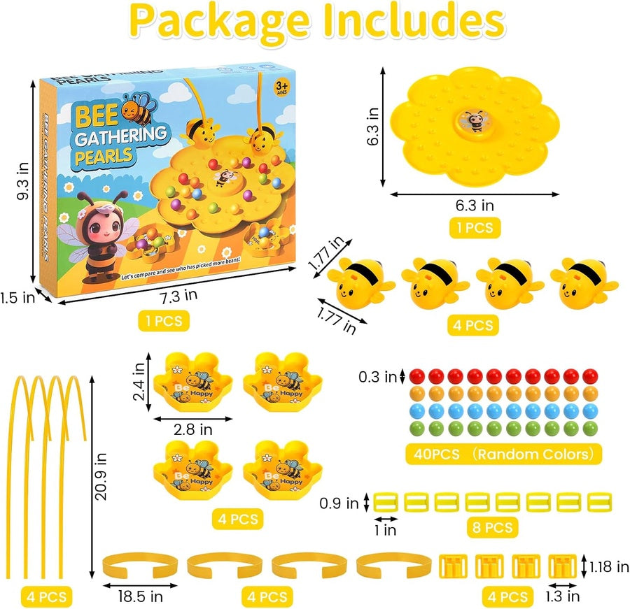 Bee Gathering Pearls Magnetic Headband Game