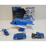 Police Deformable Track Aircraft Vehicle Play Set