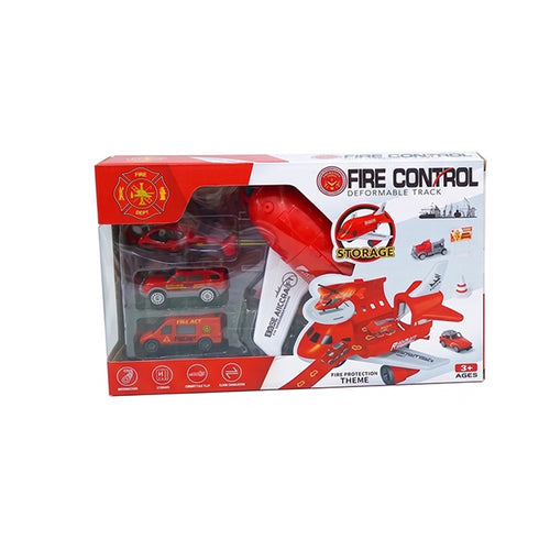 Fire Control Deformable Track Aircraft Vehicle Play Set