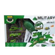 Military Deformable Track Aircraft Vehicle Play Set