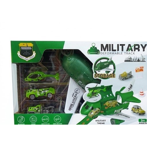Military Deformable Track Aircraft Vehicle Play Set