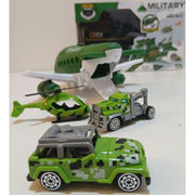 Military Deformable Track Aircraft Vehicle Play Set