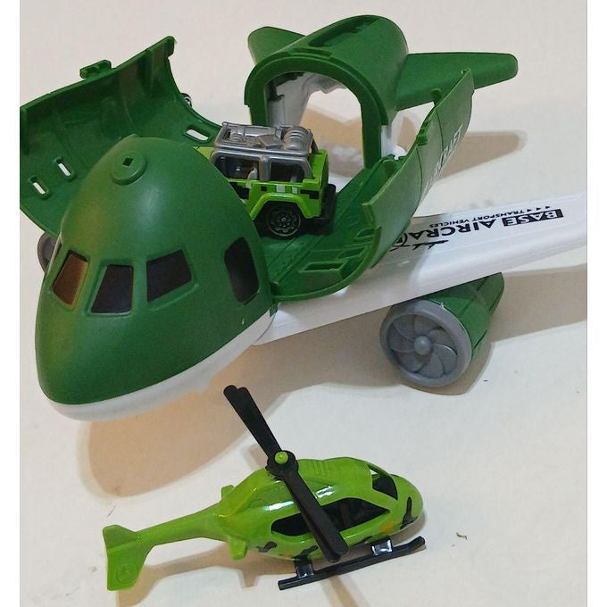 Military Deformable Track Aircraft Vehicle Play Set
