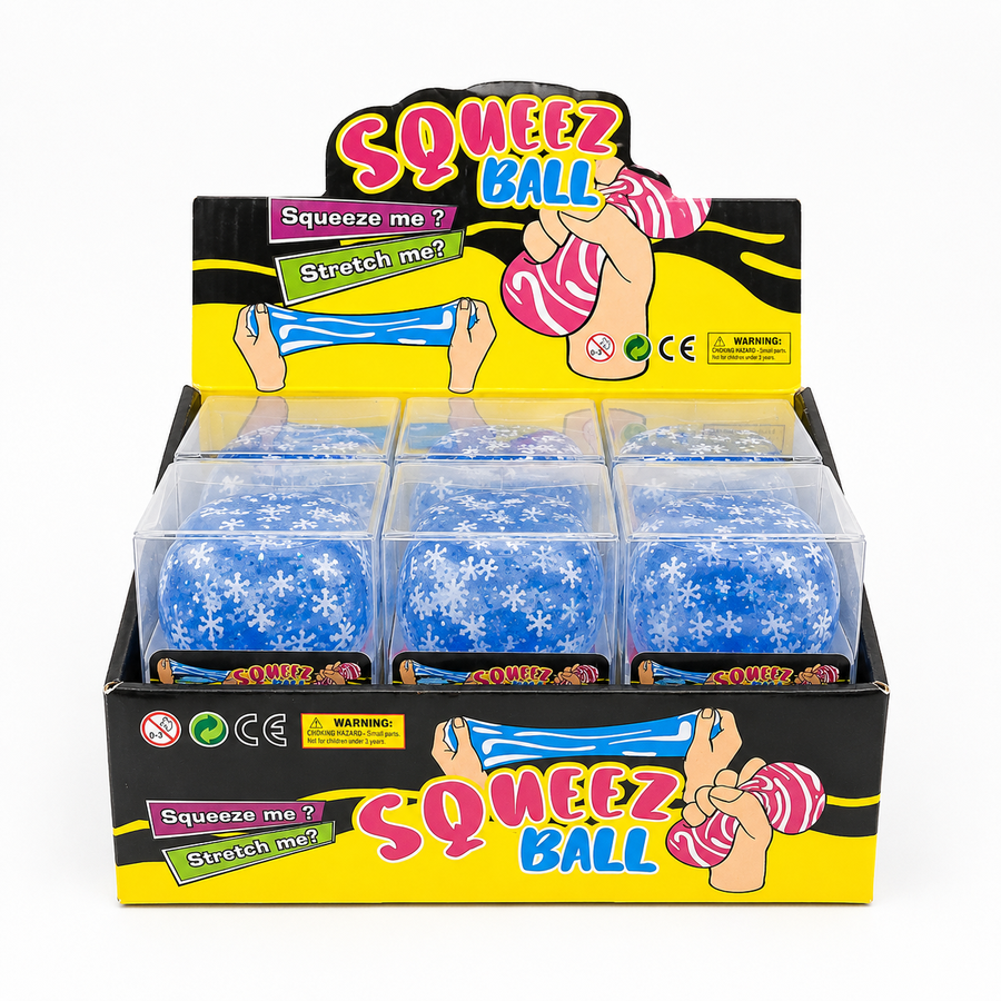 Snowflake Squeez Ball Squishy Toy