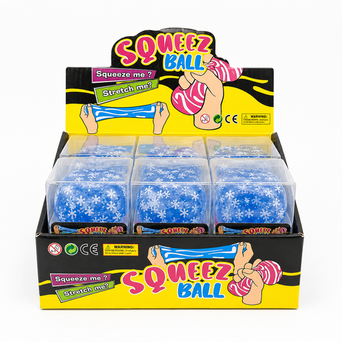 Snowflake Squeez Ball Squishy Toy
