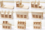 طقم Wooden Creative Building Blocks