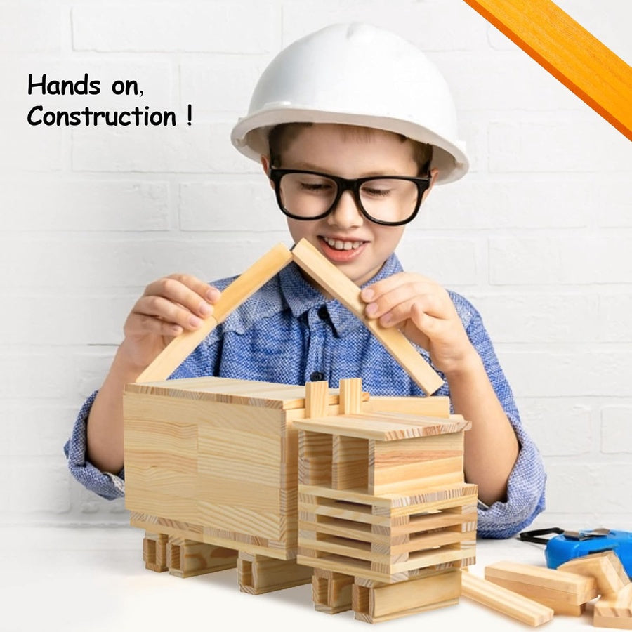 طقم Wooden Creative Building Blocks
