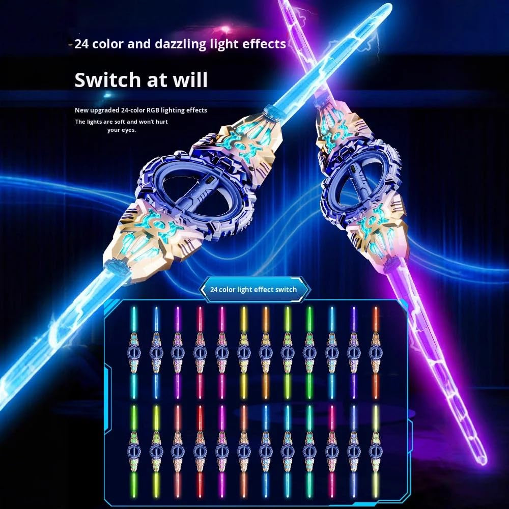 Fire Spiral Sword Rotating Lightsaber Toy