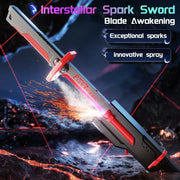 Cyberpunk Neon LED Spark Sword with Sound & Fog