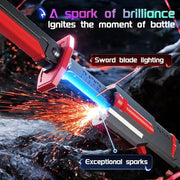 Cyberpunk Neon LED Spark Sword with Sound & Fog