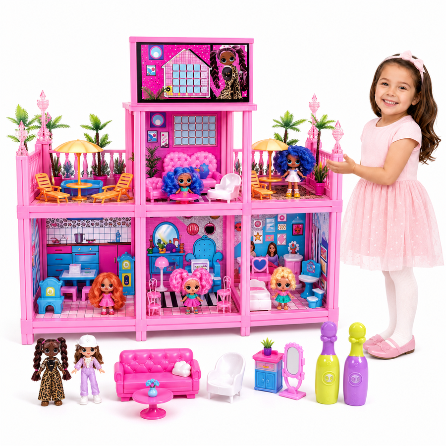 LOL OMG Remix Dream House Doll Set