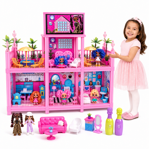 LOL OMG Remix Dream House Doll Set