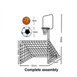 Two-In-One Sport Soccer & Basketball Activity Set