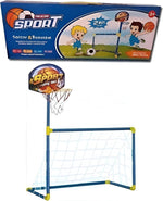 Two-In-One Sport Soccer & Basketball Activity Set
