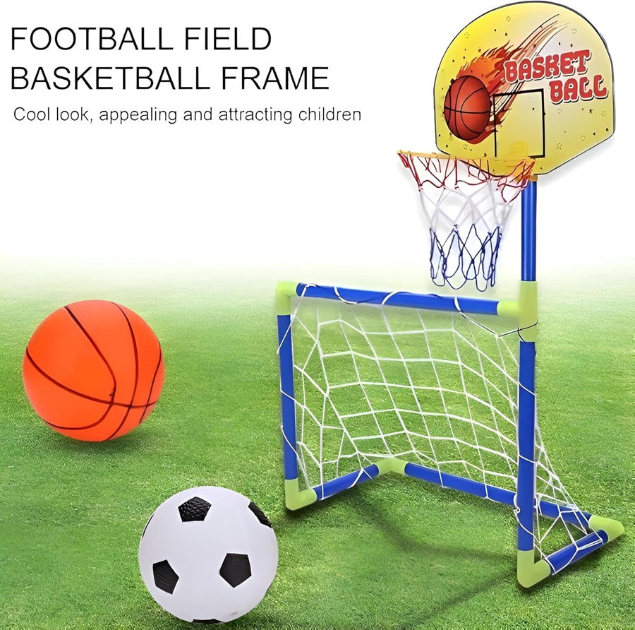 Two-In-One Sport Soccer & Basketball Activity Set