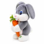 Dancing Rabbit Plush Toy with Music – Grey