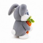Dancing Rabbit Plush Toy with Music – Grey
