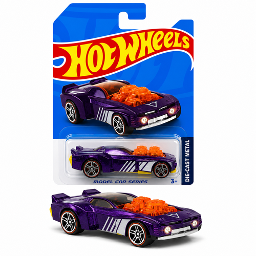 Hot Wheels Purple Engine Die-Cast Car 1:64