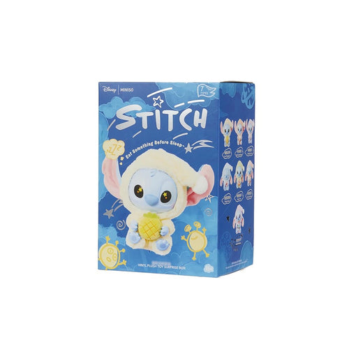 MINISO Disney Stitch Eat Something Before Sleep Collection Vinyl Plush Toy Surprise Box