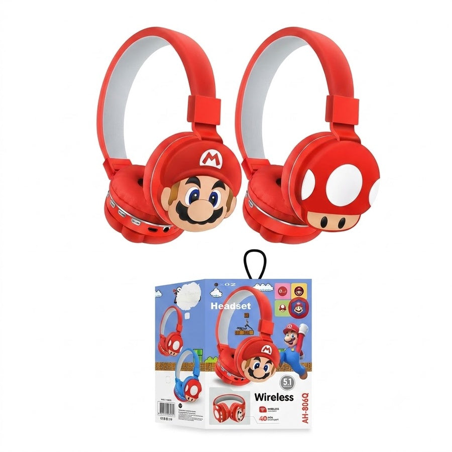 Mario Wireless Headphones -Red