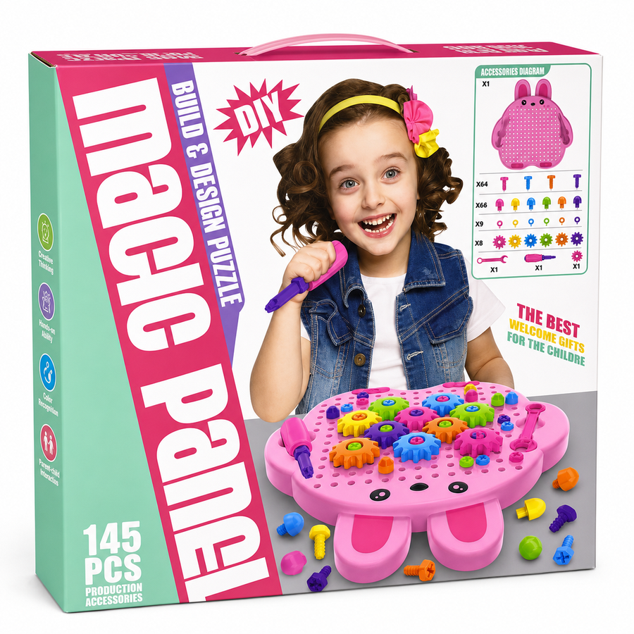 Magic Panel DIY Build & Design Puzzle – 145 Pcs
