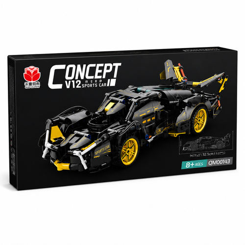 Concept V12 Sports Car Building Blocks