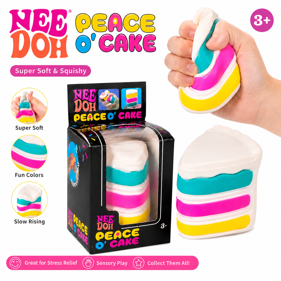 Nee Doh Peace O' Cake Squishy Toy