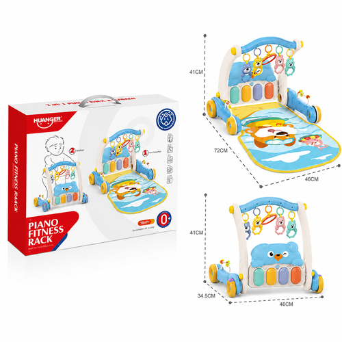 Huanger Piano Fitness Baby Walker – Blue