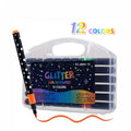 12PCS Glitter Dual Tip Marker Pen Set