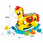 Huanger Musical Pony Activity Rocking Horse