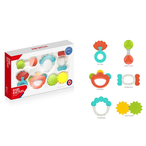 Huanger Baby Rattles & Teething Toys Gift Set (6 Pieces)