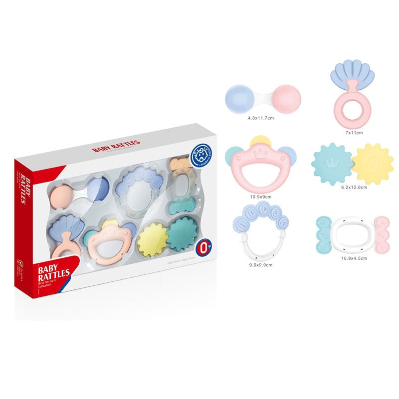 Huanger Baby Rattles & Teething Toys Gift Set (6 Pieces)