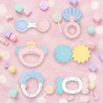 Huanger Baby Rattles & Teething Toys Gift Set (6 Pieces)