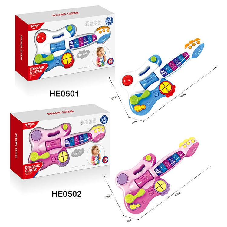 Huanger Dynamic Guitar Musical Toy with Lights & Sounds