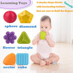 Huanger Shape Sorting Baby Toy – Sensory Sorting Cube (12+ Months)