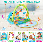 Huanger Piano Fitness Rack Baby Play Gym & Musical Activity Mat (0+ Months)