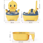 Kids Duck Potty Training Chair with Backrest & Handles