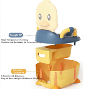 Kids Duck Potty Training Chair with Backrest & Handles
