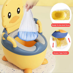 Kids Duck Potty Training Chair with Backrest & Handles