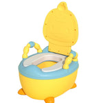 Kids Duck Potty Training Toilet with Foldable Step Stool & Handles