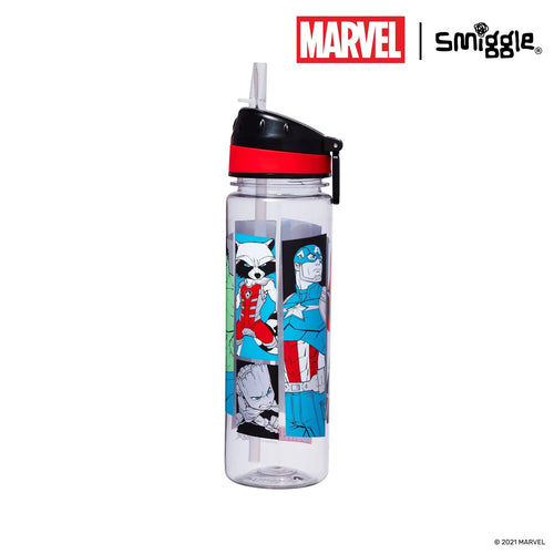 Original Smiggle Marvel Super Heroes Kids Water Bottle 650ml — alternate view